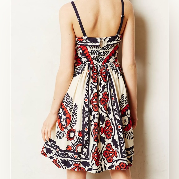 🌟HOST PICK🌟Yoana Baraschi Sweetwater Beaded Collar Cotton Dress size 0 - Picture 3 of 9